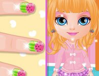 Baby Barbie Kawaii Nails