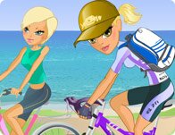 Sydney and Lily Go Biking